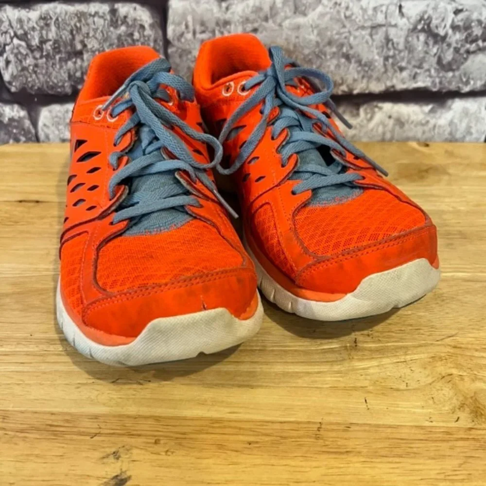 Nike Orange & Gray Lace Up Sneakers Size 7 1/2